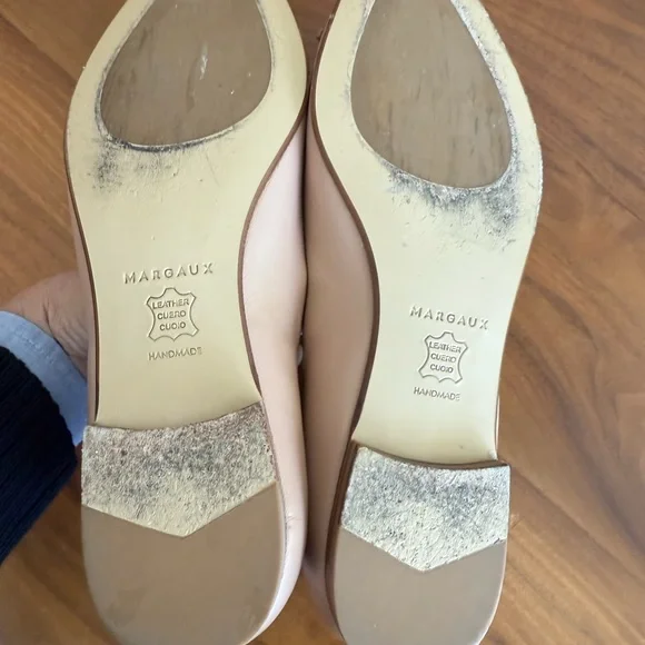 Margaux Women's Cream Ballet Flats - 7 Narrow - Picture 5 of 9